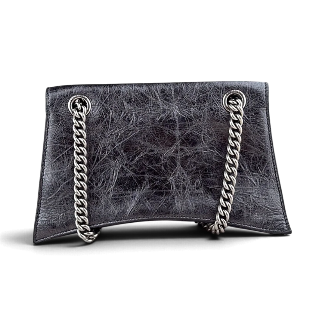 Balenciaga Crush Leather Shoulder Bag