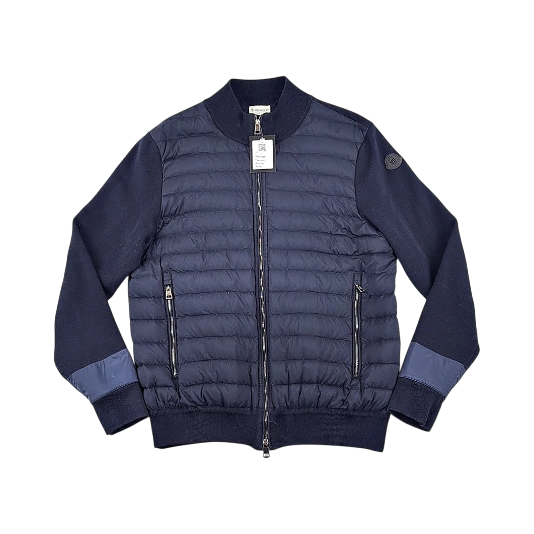 Moncler Cardigan Bi-Matière Sans Capuche — Taille L — Photo 1/3 #État_Très bon état