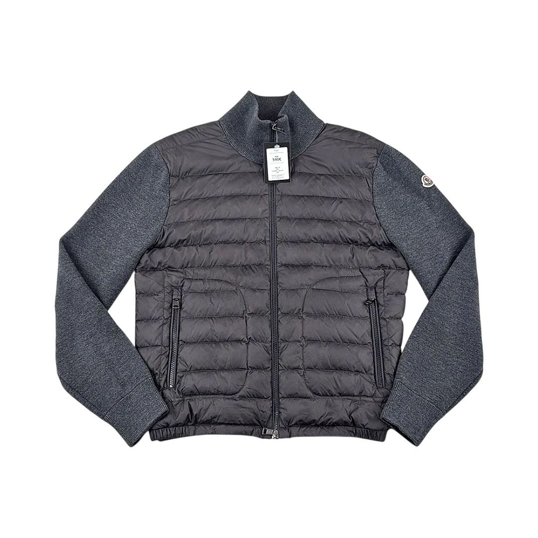 Moncler Cardigan Bi-Matière Sans Capuche — Taille M — Photo 1/3 #État_Très bon état · Pièce 1