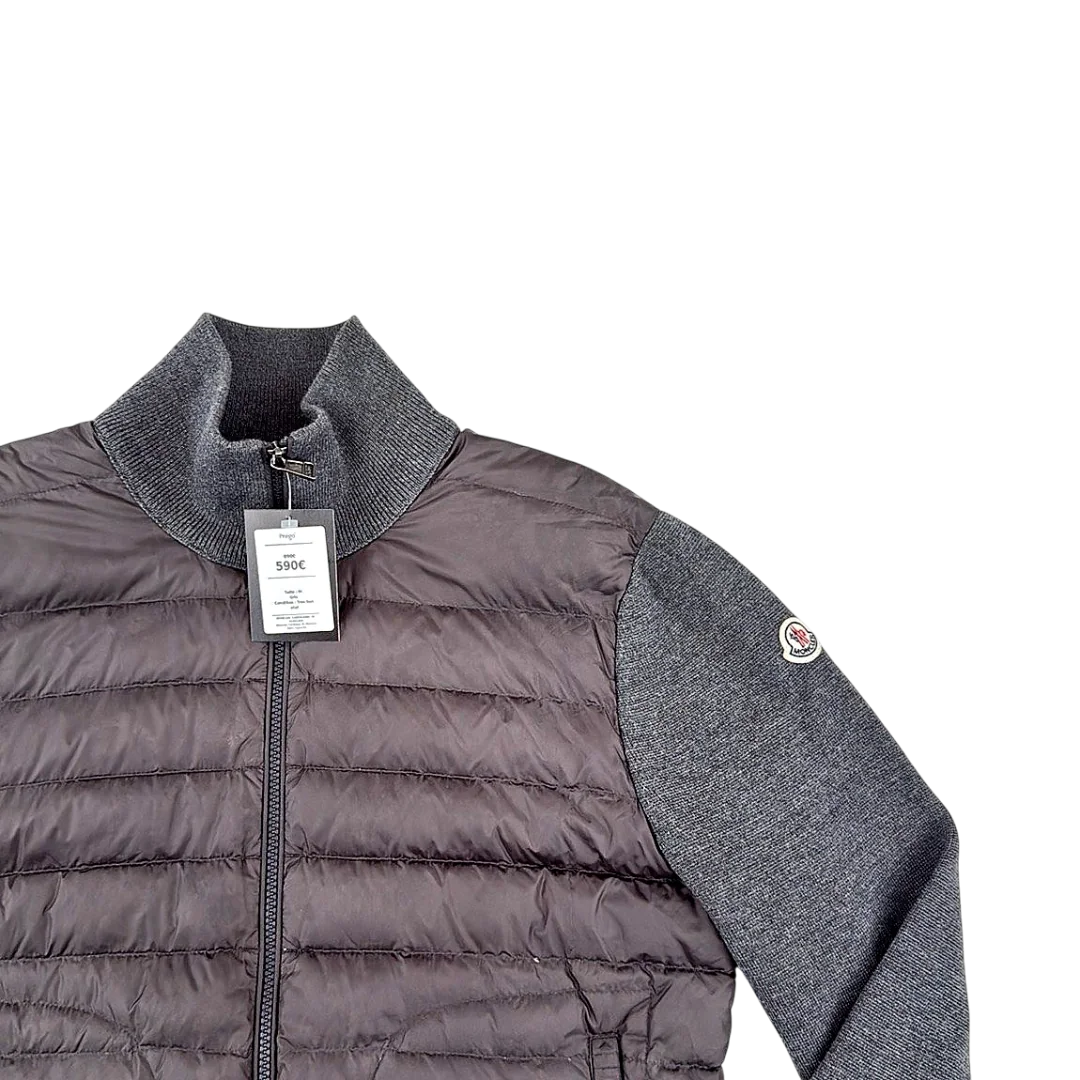 Moncler Cardigan Bi-Matière Sans Capuche — Taille M — Photo 2/3 #État_Très bon état · Pièce 1