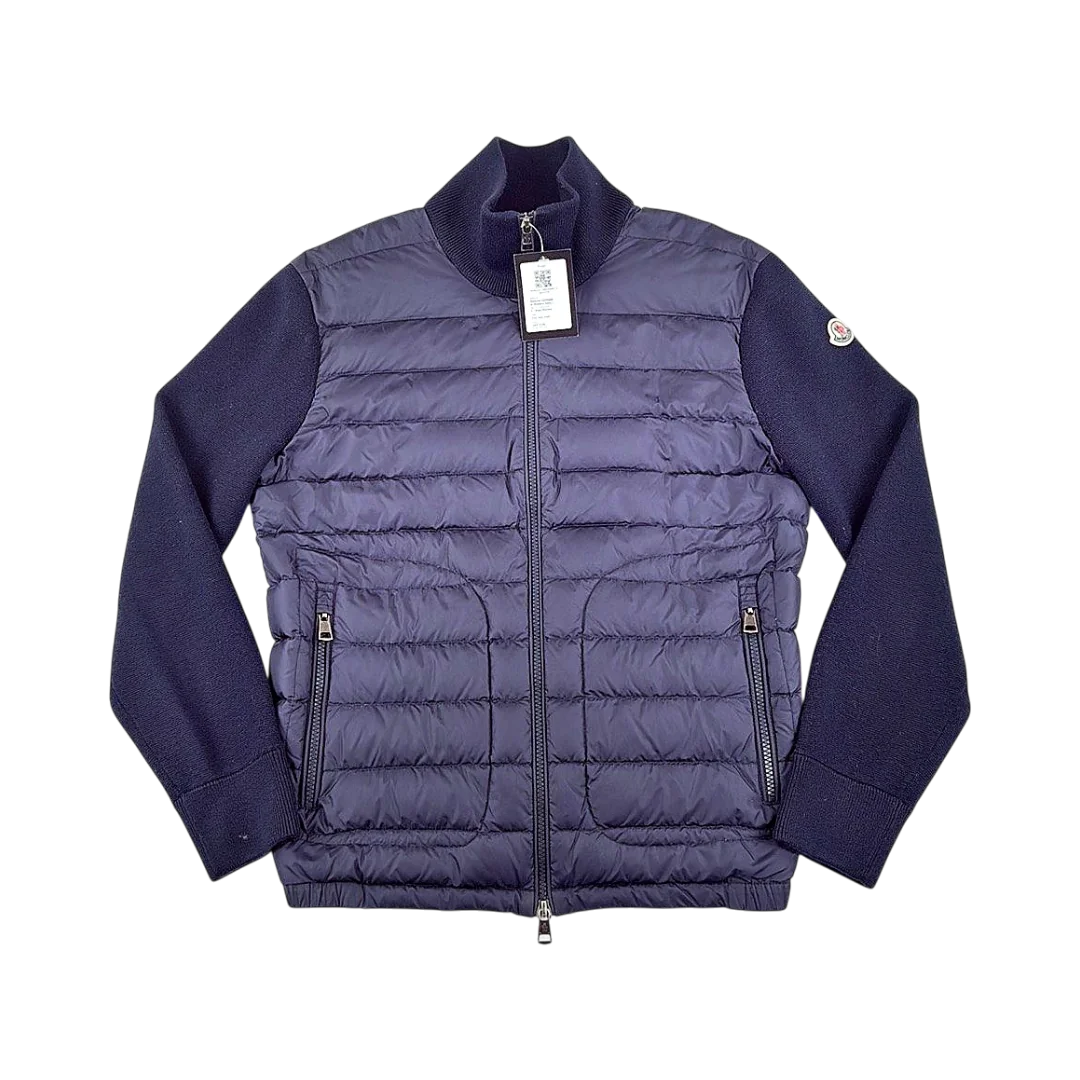 Moncler Cardigan Bi-Matière Sans Capuche — Taille S — Photo 1/3 #État_Très bon état