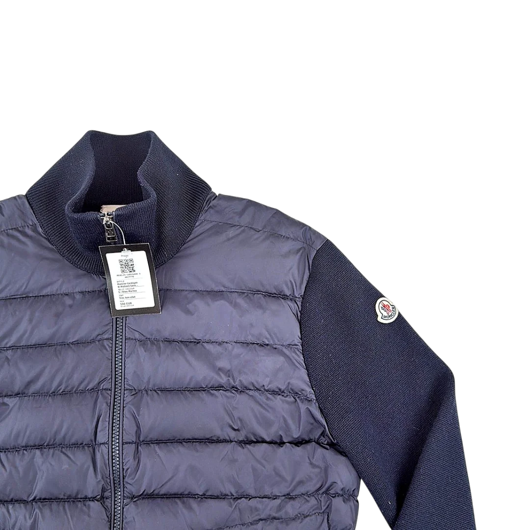 Moncler Cardigan Bi-Matière Sans Capuche — Taille S — Photo 2/3 #État_Très bon état
