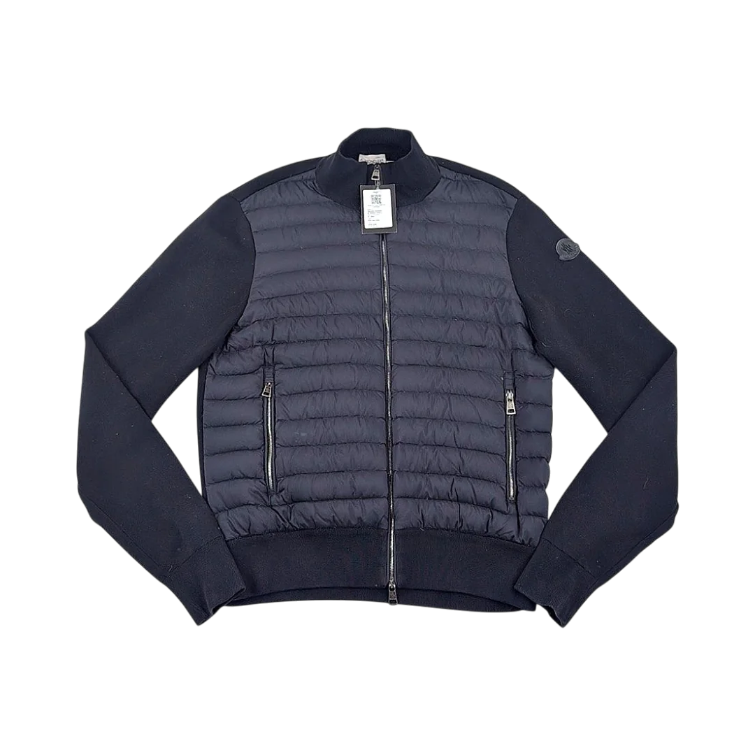 Moncler Cardigan Bi-Matière Sans Capuche — Taille M — Photo 1/3 #État_Très bon état