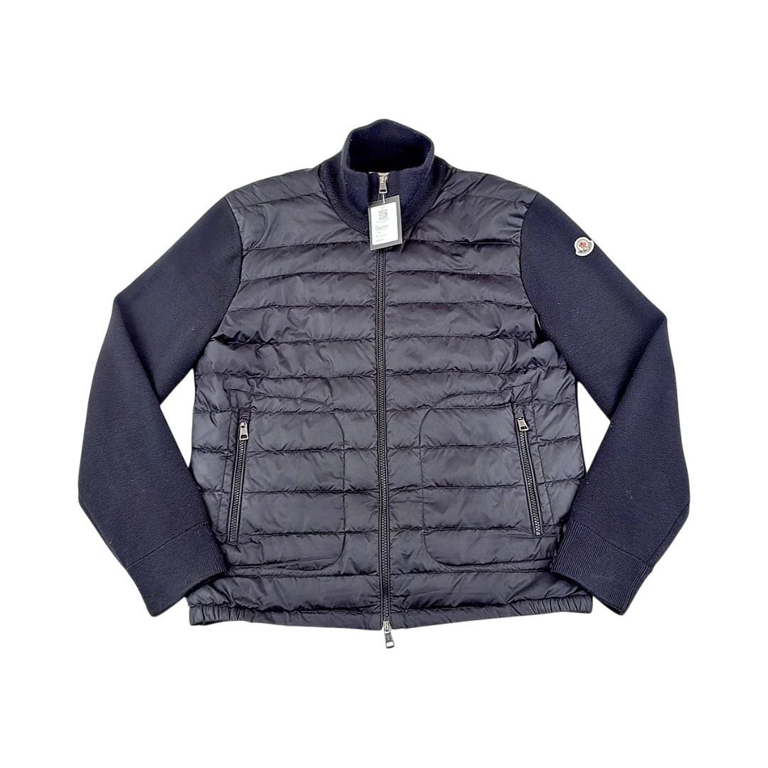 Moncler Cardigan Bi-Matière Sans Capuche — Taille L — Photo 1/3 #État_Très bon état