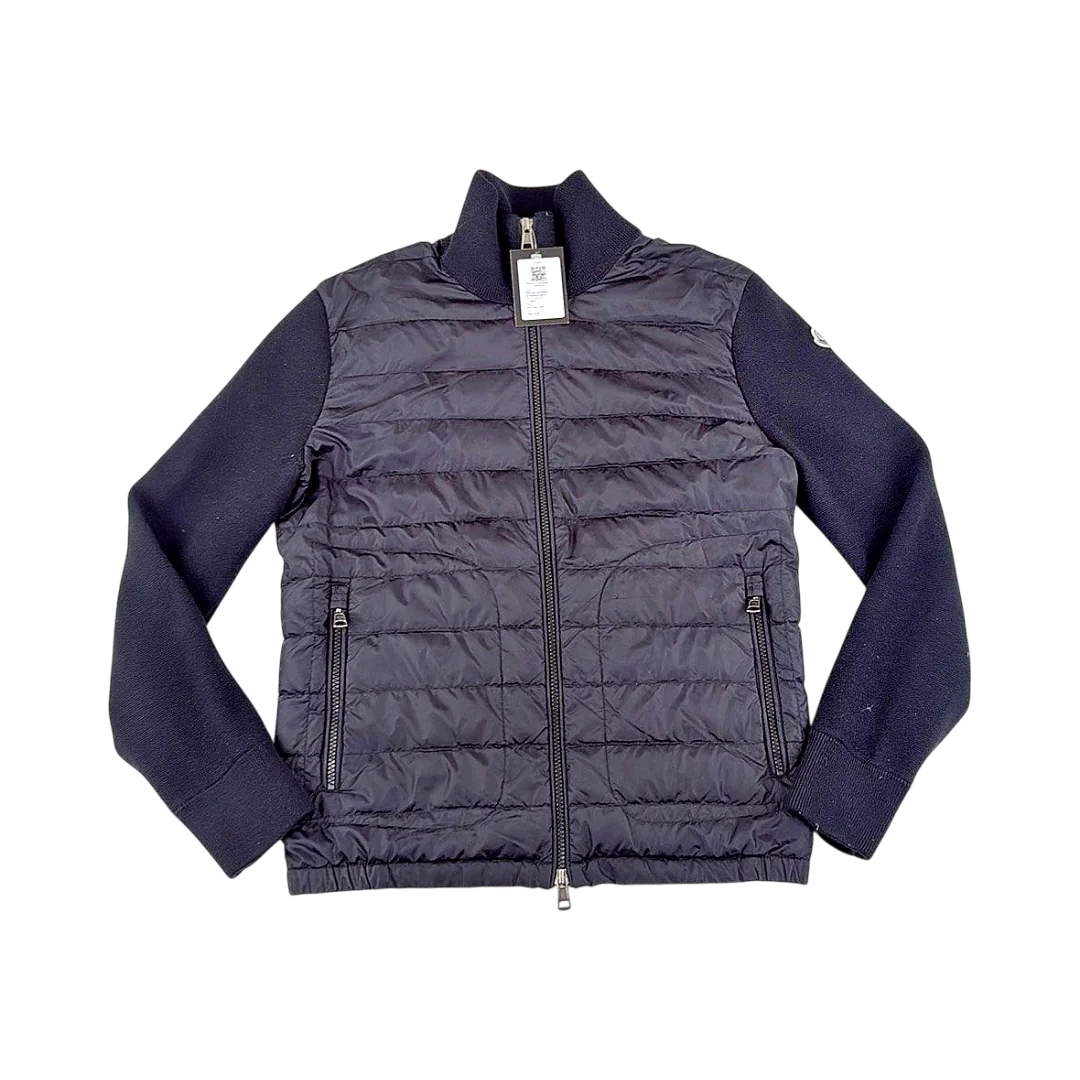 Moncler Cardigan Bi-Matière Sans Capuche — Taille S — Photo 1/4 #État_Très bon état