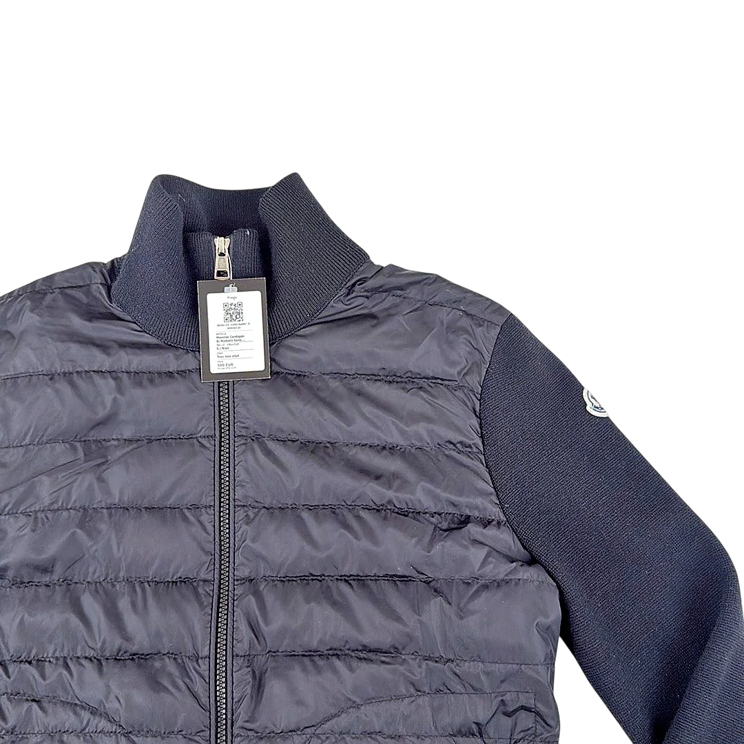 Moncler Cardigan Bi-Matière Sans Capuche — Taille S — Photo 2/4 #État_Très bon état