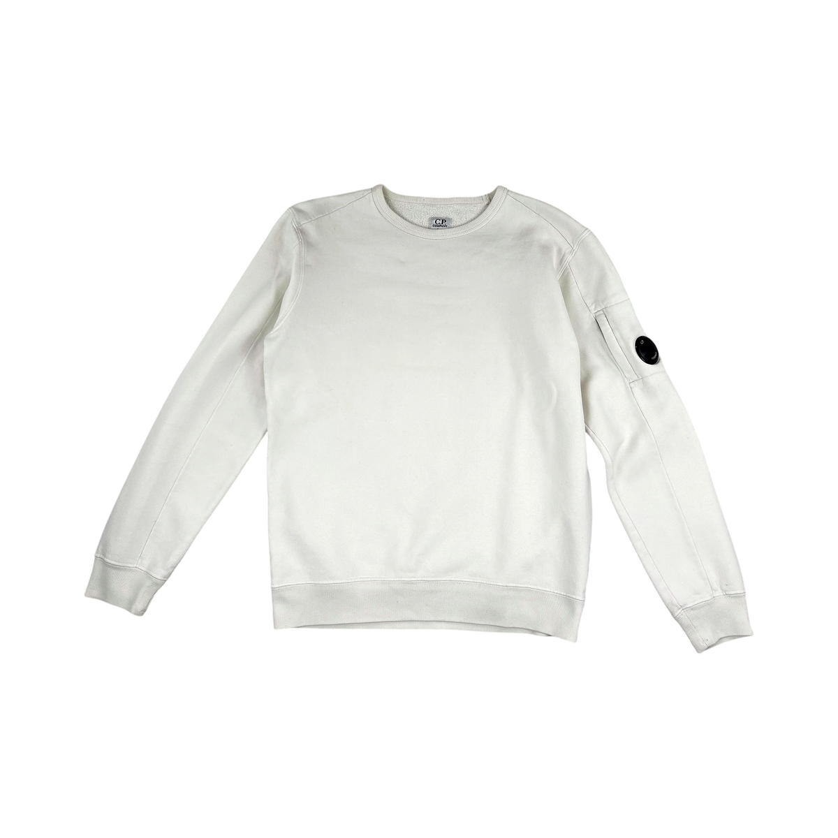 C.P. Company Pull Col Rond Fin Hooded — Taille XS — Photo 1/3 #État_État passable