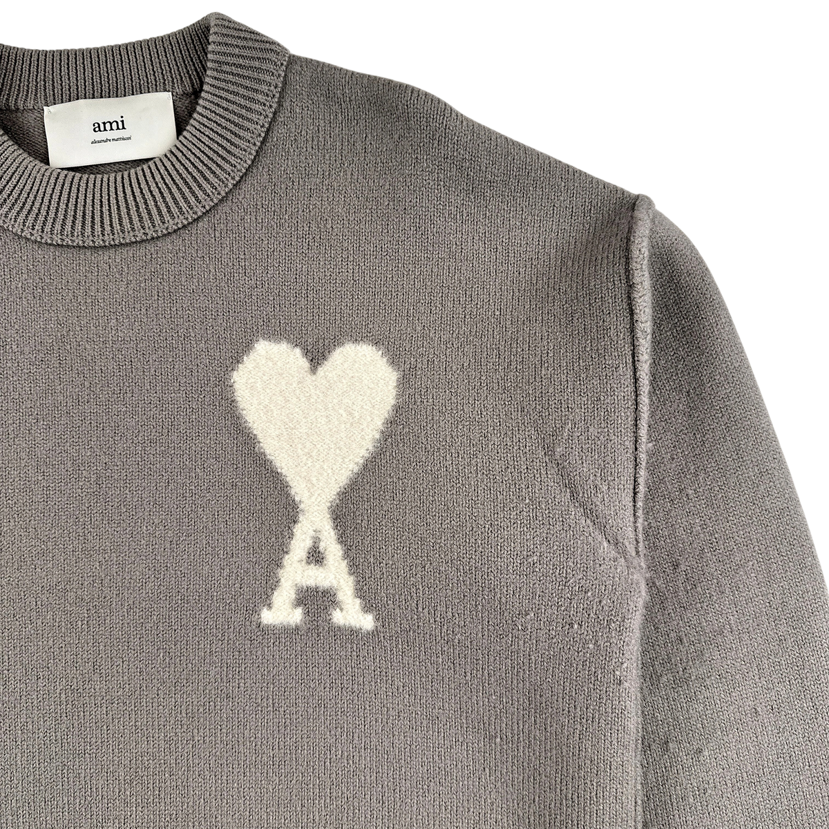 AMI Paris Pull Col Rond Laine — Taille S — Photo 2/3 #État_Très bon état